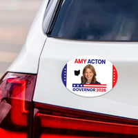 Amy Acton For Ohio Governor 2026 Car Magnet - Vote Amy Acton Vehicle Magnet, Ohio Governor Elections 2026 Magnet - 6" x 4.5"