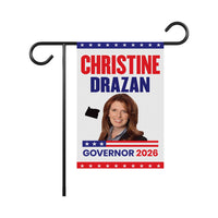 Christine Drazan For Oregon Governor 2026 Garden Flag, Double Sided, 2026 Governor Flag, Elections Flag, Race Red White & Blue Flag
