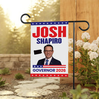 Josh Shapiro For Pennsylvania Governor 2026 Garden Flag, Double Sided, 2026 Governor Flag, Elections Flag, Race Red White & Blue Flag