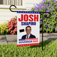 Josh Shapiro For Pennsylvania Governor 2026 Garden Flag, Double Sided, 2026 Governor Flag, Elections Flag, Race Red White & Blue Flag