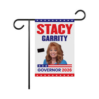 Stacy Garrity For Pennsylvania Governor 2026 Garden Flag, Double Sided, 2026 Governor Flag, Elections Flag, Race Red White & Blue Flag