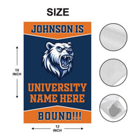 Personalized College Bound Garden Flag, Class of 2026 Flag, Senior 2026 Graduation Flag, Future College Banner, Graduation Decor Gift