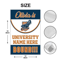 Personalized College Bound Garden Flag, Class of 2026 Flag, Senior 2026 Graduation Flag, Future College Banner, Graduation Decor Gift