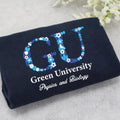 Embroidered Custom Floral Letter Sweatshirt, Hoodie, Shirt, Long Sleeve Shirt, Custom University Sorority Gift, Monogram College Apparel