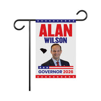 Alan Wilson For South Carolina Governor 2026 Garden Flag, Double Sided, 2026 Governor Flag, Elections Flag, Race Red White & Blue Flag