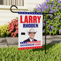 Larry Rhoden For South Dakota Governor 2026 Garden Flag, Double Sided, 2026 Governor Flag, Elections Flag, Race Red White & Blue Flag