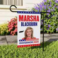 Marsha Blackburn For Tennessee Governor 2026 Garden Flag, Double Sided, 2026 Governor Flag, Elections Flag, Race Red White & Blue Flag