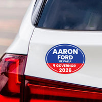 Aaron Ford For Nevada Governor 2026 Car Magnet - Vote Aaron Ford Vehicle Magnet, Nevada Governor Elections 2026 Magnet - 6" x 4.5"