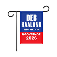 Deb Haaland For New Mexico Governor 2026 Garden Flag, Double Sided, 2026 Governor Flag, Elections Flag, Race Red White & Blue Flag