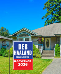 Deb Haaland For New Mexico Governor 2026 Garden Flag, Double Sided, 2026 Governor Flag, Elections Flag, Race Red White & Blue Flag