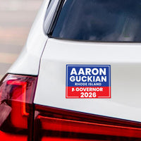 Aaron Guckian For Rhode Island Governor 2026 Car Magnet - Vote Aaron Guckian Vehicle Magnet, Governor Elections 2026 Magnet - 6" x 4.5"