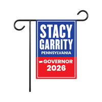 Stacy Garrity For Pennsylvania Governor 2026 Garden Flag, Double Sided, 2026 Governor Flag, Elections Flag, Race Red White & Blue Flag