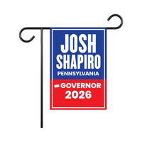 Josh Shapiro For Pennsylvania Governor 2026 Garden Flag, Double Sided, 2026 Governor Flag, Elections Flag, Race Red White & Blue Flag