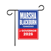Marsha Blackburn For Tennessee Governor 2026 Garden Flag, Double Sided, 2026 Governor Flag, Elections Flag, Race Red White & Blue Flag