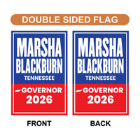 Marsha Blackburn For Tennessee Governor 2026 Garden Flag, Double Sided, 2026 Governor Flag, Elections Flag, Race Red White & Blue Flag