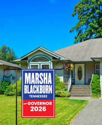 Marsha Blackburn For Tennessee Governor 2026 Garden Flag, Double Sided, 2026 Governor Flag, Elections Flag, Race Red White & Blue Flag