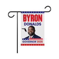 Byron Donalds For Florida Governor 2026 Garden Flag, Double Sided, 2026 Governor Flag, Republic, Elections Flag, Race Red White & Blue Flag
