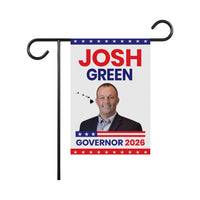 Josh Green For Hawaii Governor 2026 Garden Flag, Double Sided, 2026 Governor Flag, Democrate, Elections Flag, Race Red White & Blue Flag