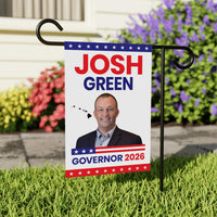 Josh Green For Hawaii Governor 2026 Garden Flag, Double Sided, 2026 Governor Flag, Democrate, Elections Flag, Race Red White & Blue Flag