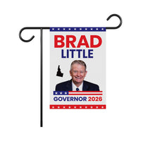Brad Little For Idaho Governor 2026 Garden Flag, Double Sided, 2026 Governor Flag, Republican, Elections Flag, Race Red White & Blue Flag