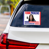 Terri Pickens For Idaho Governor 2026 Vinyl Sticker, Vote Terri Pickens, Idaho Governor Elections 2026 Bumper Sticker 6" x 4.5"