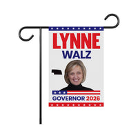 Lynne Walz For Nebraska Governor 2026 Garden Flag, Double Sided, 2026 Governor Flag, Democrate, Elections Flag, Race Red White & Blue Flag