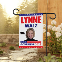 Lynne Walz For Nebraska Governor 2026 Garden Flag, Double Sided, 2026 Governor Flag, Democrate, Elections Flag, Race Red White & Blue Flag