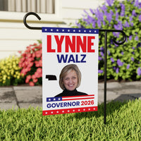 Lynne Walz For Nebraska Governor 2026 Garden Flag, Double Sided, 2026 Governor Flag, Democrate, Elections Flag, Race Red White & Blue Flag