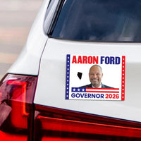 Aaron Ford For Nevada Governor 2026 Car Magnet - Vote Aaron Ford Vehicle Magnet, Nevada Governor Elections 2026 Magnet - 6" x 4.5"
