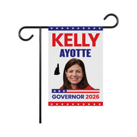 Kelly Ayotte For New Hampshire Governor 2026 Garden Flag, Double Sided, 2026 Governor Flag, Elections Flag, Race Red White & Blue Flag