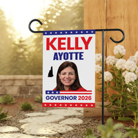 Kelly Ayotte For New Hampshire Governor 2026 Garden Flag, Double Sided, 2026 Governor Flag, Elections Flag, Race Red White & Blue Flag