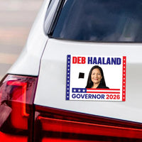 Deb Haaland For New Mexico Governor 2026 Car Magnet - Vote Deb Haaland Vehicle Magnet, New Mexico Governor Elections 2026 Magnet - 6" x 4.5"