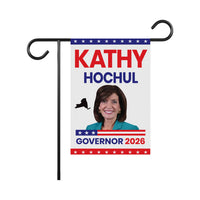 Kathy Hochul For New York Governor 2026 Garden Flag, Double Sided, 2026 Governor Flag, Elections Flag, Race Red White & Blue Flag