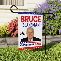 Bruce Blakeman For New York Governor 2026 Garden Flag, Double Sided, 2026 Governor Flag, Elections Flag, Race Red White & Blue Flag