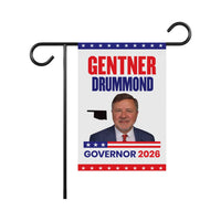 Gentner Drummond For Oklahoma Governor 2026 Garden Flag, Double Sided, 2026 Governor Flag, Elections Flag, Race Red White & Blue Flag