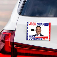 Josh Shapiro For Pennsylvania Governor 2026 Car Magnet - Vote Josh Shapiro Vehicle Magnet, Governor Elections 2026 Magnet - 6" x 4.5"