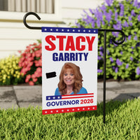 Stacy Garrity For Pennsylvania Governor 2026 Garden Flag, Double Sided, 2026 Governor Flag, Elections Flag, Race Red White & Blue Flag