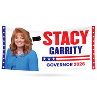 Stacy Garrity For Pennsylvania U.S. Governor Banner Sign, 13 oz Waterproof US Governor Election 2026 Vinyl Banner With Metal Grommets