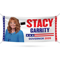 Stacy Garrity For Pennsylvania U.S. Governor Banner Sign, 13 oz Waterproof US Governor Election 2026 Vinyl Banner With Metal Grommets