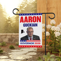 Aaron Guckian For Rhode Island Governor 2026 Garden Flag, Double Sided, 2026 Governor Flag, Elections Flag, Race Red White & Blue Flag