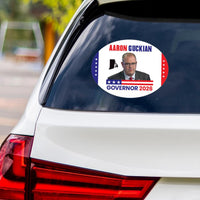 Aaron Guckian For Rhode Island Governor 2026 Vinyl Sticker, Vote Aaron Guckian, Rhode Island Governor Elections 2026 Bumper Sticker 6"x 4.5"
