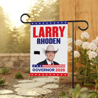 Larry Rhoden For South Dakota Governor 2026 Garden Flag, Double Sided, 2026 Governor Flag, Elections Flag, Race Red White & Blue Flag