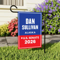 Dan Sullivan For Alaska Senate 2026 Garden Flag, Double Sided, 2026 Senate Flag, Elections Flag, Race Red White & Blue Flag