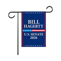 Bill Hagerty For Tennessee Senate 2026 Garden Flag, Double Sided, 2026 Senate Flag, Elections Flag, Race Red White & Blue Flag