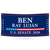 Ben Ray Luján For New Mexico U.S. Senate Banner Sign, 13 oz Waterproof US Senate Election 2026, Democratic Vinyl Banner With Metal Grommets