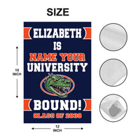 Personalized College Bound Garden Flag, Class of 2026 Flag, Senior 2026 Graduation Flag, Future College Banner, Graduation Decor Gift
