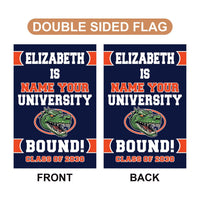 Personalized College Bound Garden Flag, Class of 2026 Flag, Senior 2026 Graduation Flag, Future College Banner, Graduation Decor Gift