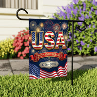 USA 250 Years Garden Flag Double Sided, Patriotic 1776 2026 Yard Sign Flag, American Anniversary Decor, Fourth of July Garden Flag