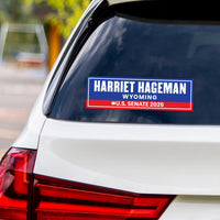 Harriet Hageman For Wyoming Senate 2026 Vinyl Sticker, Vote Harriet Hageman Decal, Wyoming Senate Elections 2026 Bumper Sticker, 10" x 3"
