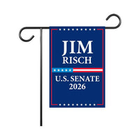 Jim Risch For Idaho Senate 2026 Garden Flag, Double Sided, 2026 Senate Flag, Elections Flag, Republican Sign, Race Red White & Blue Flag